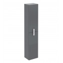 Eviva Cali 12" Grey Modern Bathroom Linen Side Cabinet