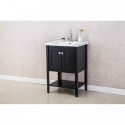 Eviva Tiblisi 24" Espresso Modern/Transitional Bathroom Vanity with White Porcelain Sink