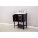 Eviva Tiblisi 24" Espresso Modern/Transitional Bathroom Vanity with White Porcelain Sink
