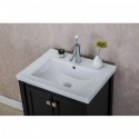 Eviva Tiblisi 24" Espresso Modern/Transitional Bathroom Vanity with White Porcelain Sink