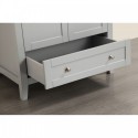 Eviva Lime? 36" Bathroom Vanity Grey with White Jazz Marble Carrera Top