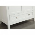 Eviva Lime? 36" Bathroom Vanity White with White Marble Carrera Top