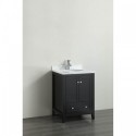 Eviva Lime? 24" Bathroom Vanity Espresso with White Marble Carrera Top