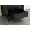 Eviva Lime? 24" Bathroom Vanity Espresso with White Marble Carrera Top