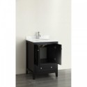 Eviva Lime? 30" Bathroom Vanity Espresso with White Marble Carrera Top