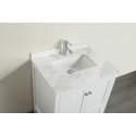 Eviva Lime? 30" Bathroom Vanity White with White Marble Carrera Top