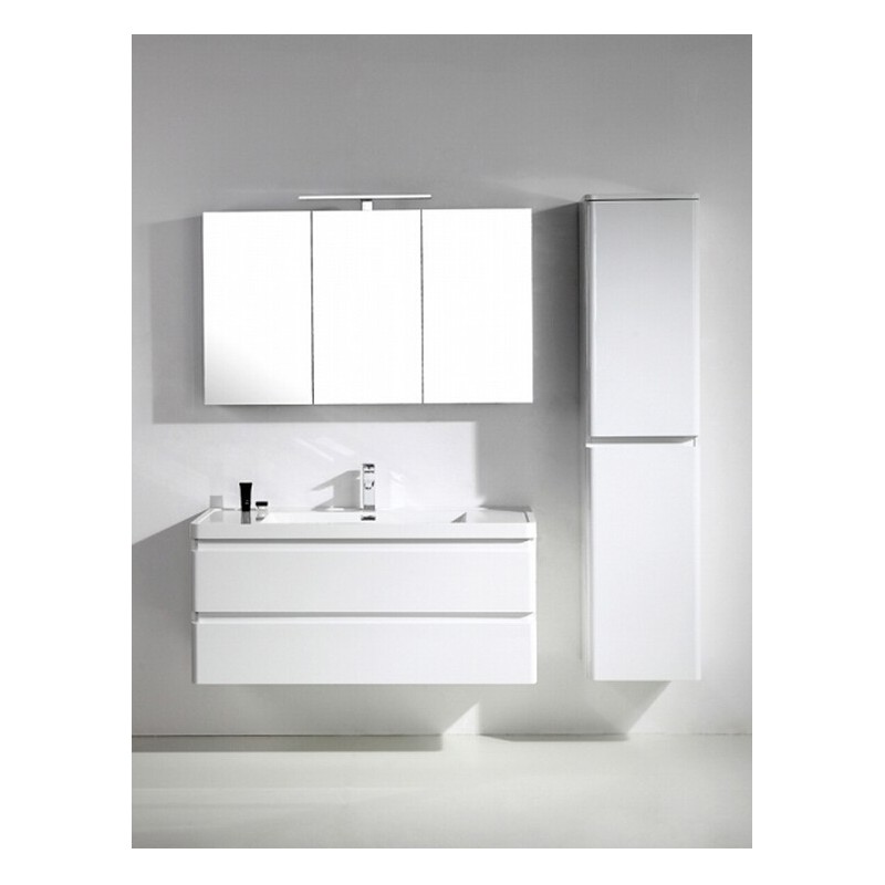 Eviva Glazzy? 48" Wall Mount Modern Bathroom Vanity with Single Sink (High Glossy White)