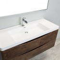 Eviva Smile? 48" Rosewood Modern Bathroom Vanity Set with Integrated White Acrylic Single Sink Wall Mount