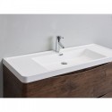 Eviva Smile? 48" Rosewood Modern Single Bathroom Vanity Set with Integrated White Acrylic Sink