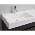 Eviva Beach? 39" Wenge(Dark Brown) Modern Bathroom Vanity Set with Integrated White Acrylic Sink