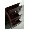 Eviva Odessa Zinx+? Dark Teak 36" Bathroom Vanity with White Carrera Marble Counter-top and Porcelain Sink
