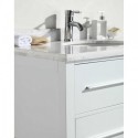 Eviva Natalie F.? 36" White Bathroom Vanity with White Carrera Marble Counter-top & White Porcelain Sink