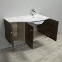Eviva Romina? 42" Wenge Modern Bathroom Vanity with White Porcelain White Top