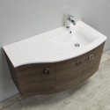 Eviva Romina? 42" Wenge Modern Bathroom Vanity with White Porcelain White Top