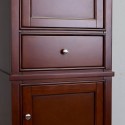Eviva Elite Stamford? 24" Brown Solid Wood Side/Linen Bathroom Cabinet