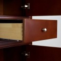 Eviva Elite Stamford? 24" Brown Solid Wood Side/Linen Bathroom Cabinet