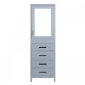 Eviva New York? 24" Grey Side/Linen Bathroom Cabinet Storage