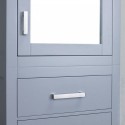 Eviva New York? 24" Grey Side/Linen Bathroom Cabinet Storage