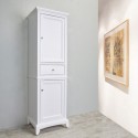 Eviva Elite Stamford? 24" White Solid Wood Side/Linen Bathroom Cabinet