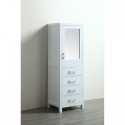 Eviva New York? 24" White Side/Linen Bathroom Cabinet Storage