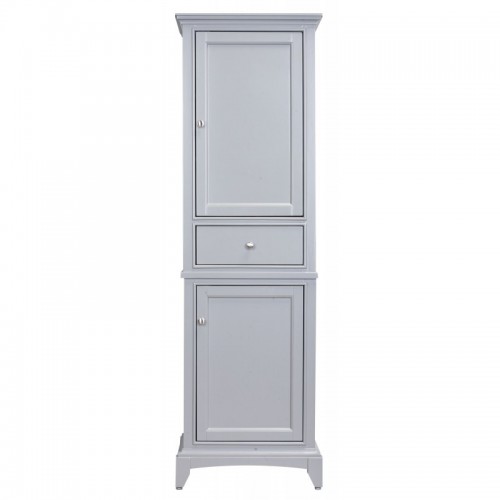 Eviva Elite Stamford? 24" Grey Solid Wood Side/Linen Bathroom Cabinet