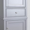 Eviva Elite Stamford? 24" Grey Solid Wood Side/Linen Bathroom Cabinet