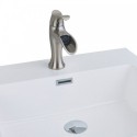 EVIVA Swan? Luxury Water-fall Single Handle (Lever) Bathroom Sink Faucet (Brushed Nickel)