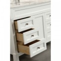 Eviva Tim 48" White Bathroom Vanity with White Carrera Counter-top & Porcelain Sink