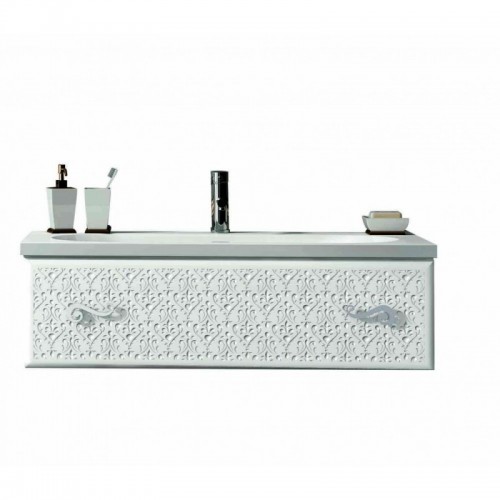 Eviva Venice 32" White Modern Luxury Bathroom Vanity with white Porcelain integrated sink.