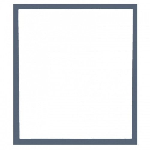 Eviva Reflection? 24" Grey Full Framed Bathroom Wall Mirror