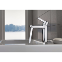 EVIVA Metrix Single Handle Bathroom Sink Faucet (Chrome)
