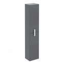 Eviva Cali 12" Grey Modern Bathroom Linen Side Cabinet