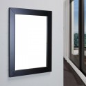 Eviva New York Bathroom Vanity Mirror Full Frame Espresso 24X31 Wall Mount