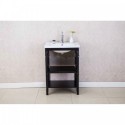 Eviva Tiblisi 24" Espresso Modern/Transitional Bathroom Vanity with White Porcelain Sink
