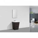 Eviva Victoria 25" Chest Nut Modern Bathroom Vanity with White Integrated Acrylic Sink
