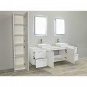 Eviva Luxury 72 inch White bathroom vanity with top
