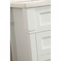 Eviva Tim 48" White Bathroom Vanity with White Carrera Counter-top & Porcelain Sink