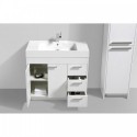 Eviva Lugano 36" White Modern Bathroom Vanity with White Integrated Acrylic Sink