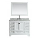 Omega 48" Single Sink Vanity in White