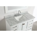 Omega 48" Single Sink Vanity in White