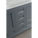 Omega 61" Double Sink Vanity in Gray
