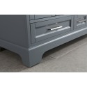 Omega 61" Double Sink Vanity in Gray