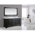 Omega 72" Double Sink Vanity in Espresso