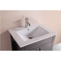Totti Espo 24 inch Espresso Bathroom Vanity with integrated undermount porcelain sink