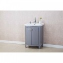 Eviva Jersey 24" Grey Transitional Bathroom Vanity with White Porcelain Sink