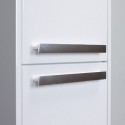 Eviva Lugano 16" White Modern Bathroom Linen Side Cabinet Storage