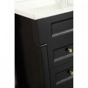 Eviva Tim 48" Espresso Bathroom Vanity with White Carrera Counter-top & Porcelain Sink