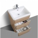 Eviva Victoria 25" White Oak Modern Bathroom Vanity with White Integrated Acrylic Sink