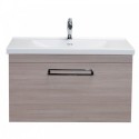 Eviva Orleans 38" Light-Oak Modern Bathroom Vanity with White Integrated Porcelain Sink