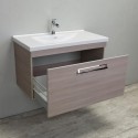 Eviva Orleans 38" Light-Oak Modern Bathroom Vanity with White Integrated Porcelain Sink